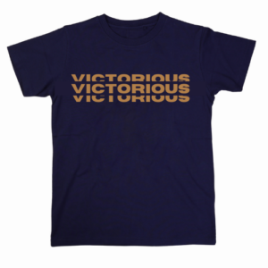 Victorious t-shirt blauw-goud L