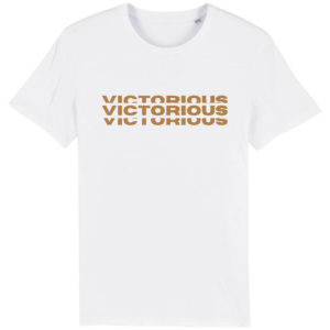 Victorious t-shirt witgoud